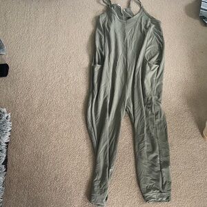 Sincerely Jules Khaki Green Jumpsuit
